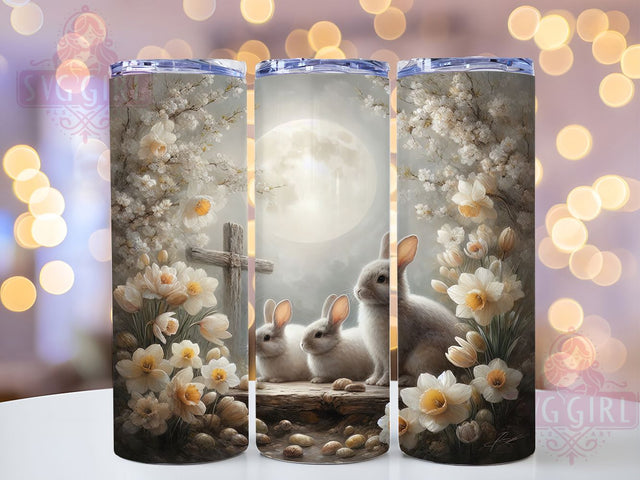 Easter Bunny Family Tumbler, Easter Bunny Tumbler, Cute Bunny Wrap, Festive Bunny Wrap, Spring Bunny Wrap, Sublimation Design, Trendy Gift Idea Sublimation SvggirlplusArt 