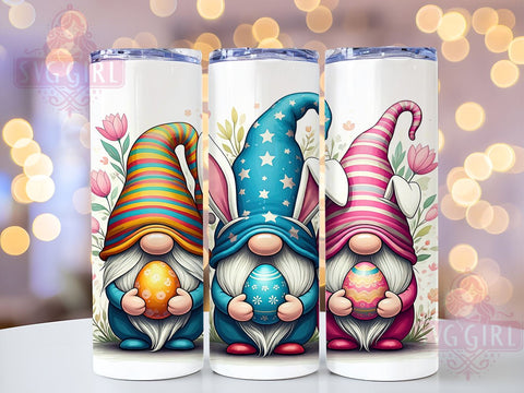 Easter Bunny Gnomes Tumbler Wrap, Funny Easter Design, 20oz Sublimation Wrap, Cute Gnome Art, Digital Download Tumbler, Spring Gnome Drinkware, Easter Gift Idea, Whimsical Bunny Design Sublimation SvggirlplusArt 