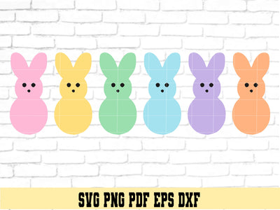 Easter Bunny Marshmallow Candy - Easter Candy Design - Digital Cut File for Cricut - SVG PNG PDF DXF EPS SVG DigitalDesigns365 