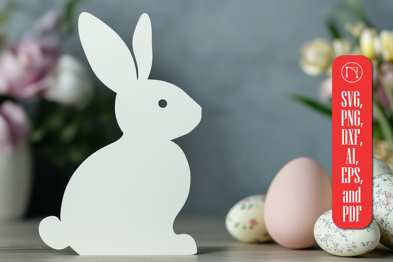 Easter Bunny Paper Cut SVG Cut File SVG MD JOYNAL ABDIN 