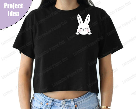 Easter bunny peeking svg, Bunny svg, Easter svg, Rabbit svg, Cricut and silhouette, Easter PNG, Easter clipart, Pocket bunny Svg SVG Lavender Paper Cut 