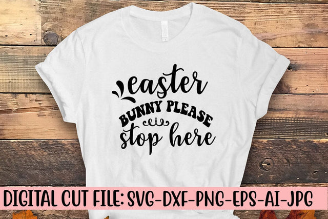 Easter Bunny Please Stop Here SVG SVG Syaman 