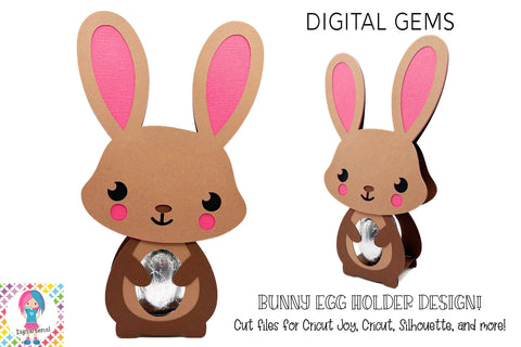 Easter Bunny Rabbit Egg holder SVG SVG Digital Gems 