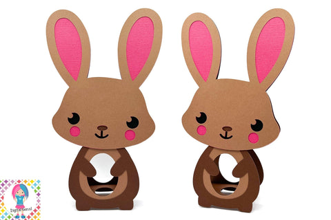 Easter Bunny Rabbit Egg holder SVG SVG Digital Gems 