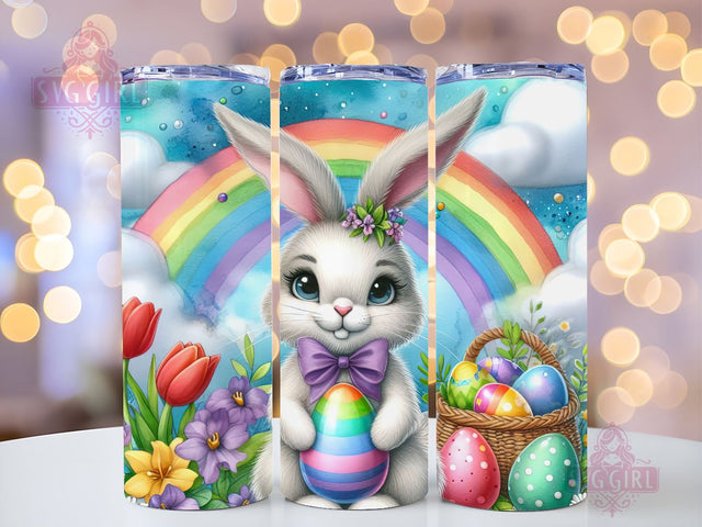 Easter Bunny Rainbow, Eggs 20oz Tumbler Wrap Sublimation Design, Straight Tapered Tumbler Wrap, Happy Easter Tumbler Png, Instant Digital Download Sublimation SvggirlplusArt 