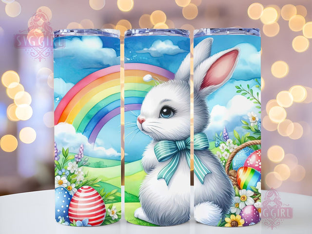 Easter Bunny Rainbow, Eggs 20oz Tumbler Wrap Sublimation Design, Straight Tapered Tumbler Wrap, Happy Easter Tumbler Png, Instant Digital Download Sublimation SvggirlplusArt 