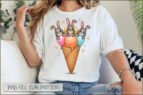 Easter Bunny Scoops Delight Sublimation Sublimation Shetara Begum 