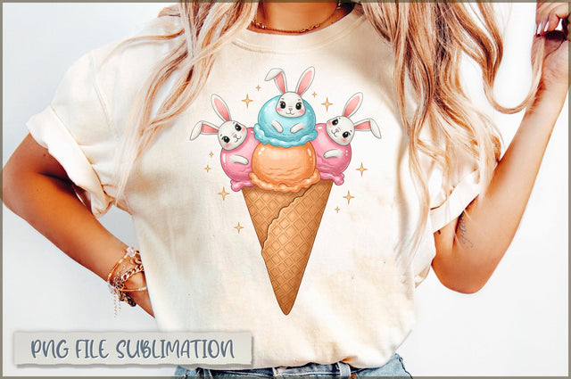 Easter Bunny Scoops Delight Sublimation Sublimation Shetara Begum 