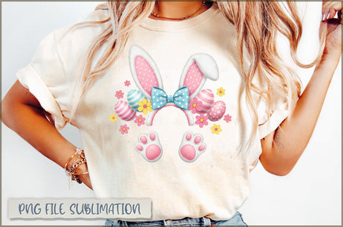 Easter Bunny Split Monogram PNG Sublimation Shetara Begum 