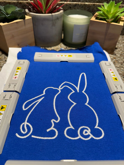 Easter Bunny Split Side Bow Applique Embroidery Design 4 Sizes - File formats in pes,dst,jef,xxx,exp,vip,vp3, bow, side, popular, trending, seam, Embroidery/Applique DESIGNS AestheticdesignsE 