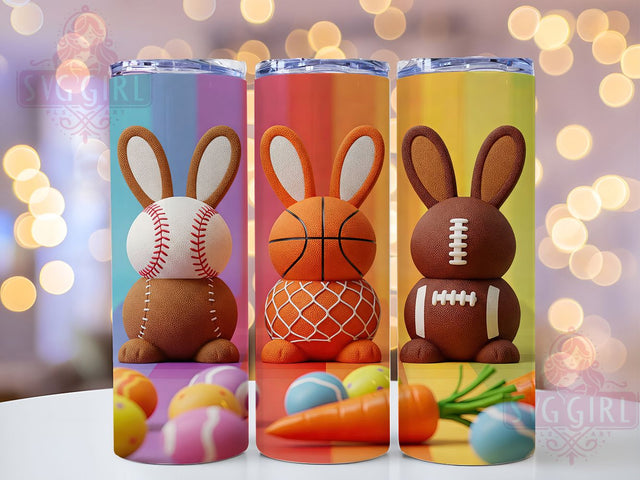 Easter Bunny Sports Tumbler Wrap, Bunny Sports Tumbler, 20oz Sublimation Wrap, Holiday Sports Tumbler, Athletic Easter Tumbler, Fun Easter Tumbler PNG, Digital Download Tumbler Sublimation SvggirlplusArt 