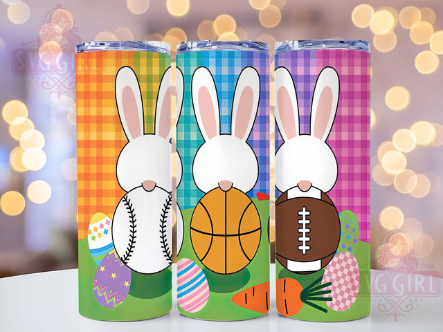 Easter Bunny Sports Tumbler Wrap, Bunny Sports Tumbler, 20oz Sublimation Wrap, Holiday Sports Tumbler, Athletic Easter Tumbler, Fun Easter Tumbler PNG, Digital Download Tumbler Sublimation SvggirlplusArt 