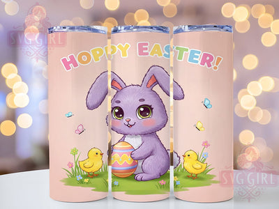 Easter Bunny Spring Chicks Tumbler, Spring Chicks Sublimation, Hoppy Easter Cup, Cute Bunny Wrap, Pastel Easter Tumbler, Easter Gift Idea, Floral Spring Mug Sublimation SvggirlplusArt 