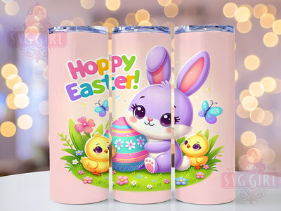 Easter Bunny Spring Chicks Tumbler, Spring Chicks Sublimation, Hoppy Easter Cup, Cute Bunny Wrap, Pastel Easter Tumbler, Easter Gift Idea, Floral Spring Mug Sublimation SvggirlplusArt 