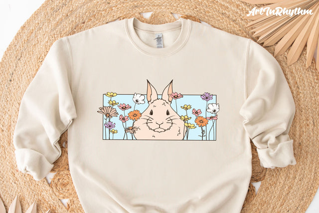 Easter Bunny Svg, Happy Easter Svg, Bunny Svg, Flowers Svg, Spring Svg SVG Artinrhythm shop 