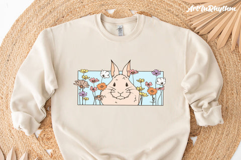 Easter Bunny Svg, Happy Easter Svg, Bunny Svg, Flowers Svg, Spring Svg SVG Artinrhythm shop 