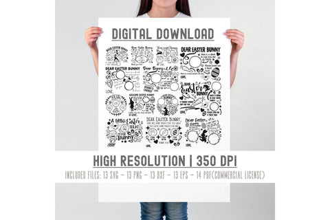 Easter Bunny Tray SVG Bundle | Easter Svg Bundle | Kids Easter Svg SVG TonisArtStudio 