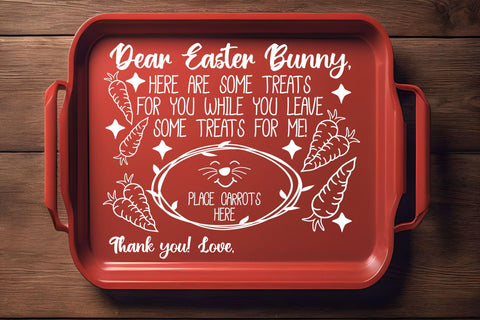 Easter bunny tray SVG | easter cookie tray Svg | dear easter bunny | carrot for bunny svg | bunny face svg | bunny Treat svg | easter plate SVG TonisArtStudio 