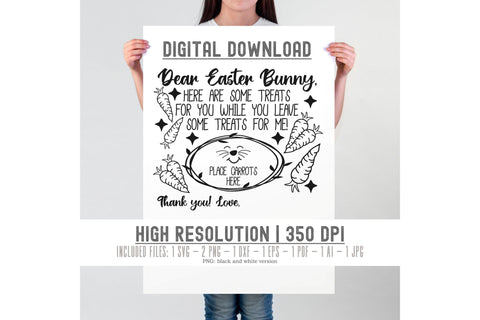 Easter bunny tray SVG | easter cookie tray Svg | dear easter bunny | carrot for bunny svg | bunny face svg | bunny Treat svg | easter plate SVG TonisArtStudio 