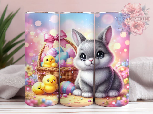 Easter Bunny Tumbler, 20oz Tumbler PNG, Cute Easter Bunny Design, Spring Tumbler Wrap, Happy Easter Tumbler Art, Sublimation Tumbler Design, Digital Download Tumbler Sublimation Li Zamperini 