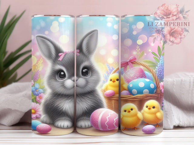 Easter Bunny Tumbler, 20oz Tumbler PNG, Cute Easter Bunny Design, Spring Tumbler Wrap, Happy Easter Tumbler Art, Sublimation Tumbler Design, Digital Download Tumbler Sublimation Li Zamperini 