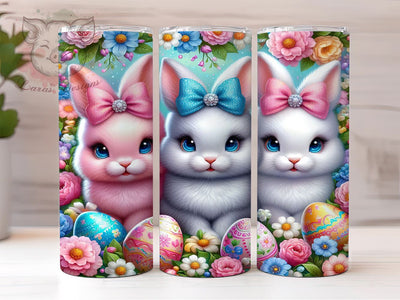 Easter Bunny Tumbler, Spring Drinkware, 20oz Sublimation Wrap, Cute Easter Gift, Bunny Decor, Easter Holiday Design, Festive Tumbler Sublimation Lara' s Designs 