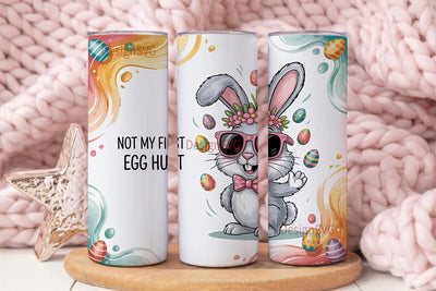 Easter Bunny Tumbler Wrap PNG Sublimation DesignSVG 