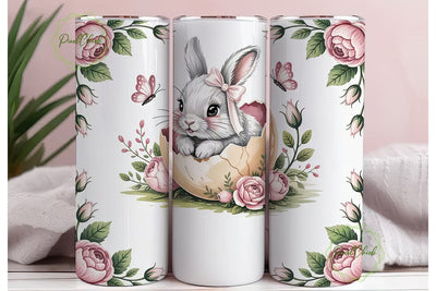 Easter Bunny Tumbler Wrap PNG Sublimation PixelChick 