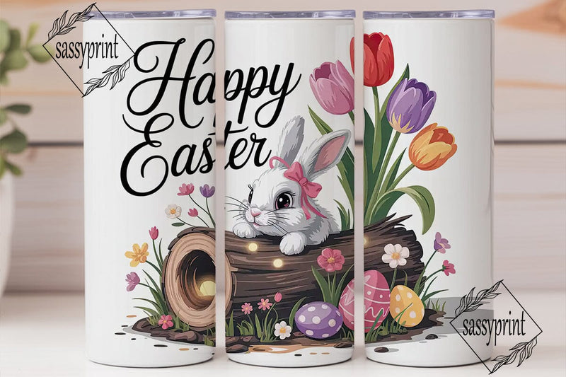 Easter Bunny Tumbler Wrap PNG Sublimation sassyprint 