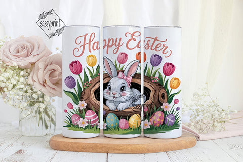 Easter Bunny Tumbler Wrap PNG Sublimation sassyprint 