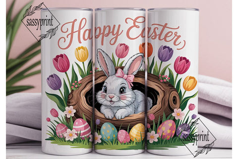 Easter Bunny Tumbler Wrap PNG Sublimation sassyprint 