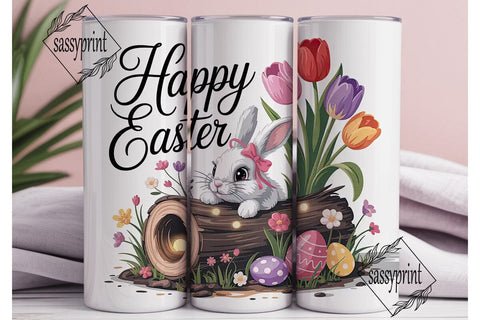 Easter Bunny Tumbler Wrap PNG Sublimation sassyprint 