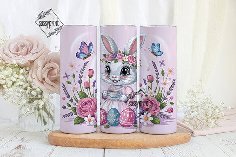 Easter Bunny Tumbler Wrap PNG Sublimation sassyprint 