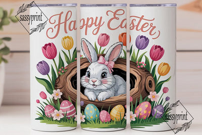 Easter Bunny Tumbler Wrap PNG Sublimation sassyprint 
