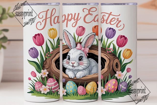 Easter Bunny Tumbler Wrap PNG Sublimation sassyprint 