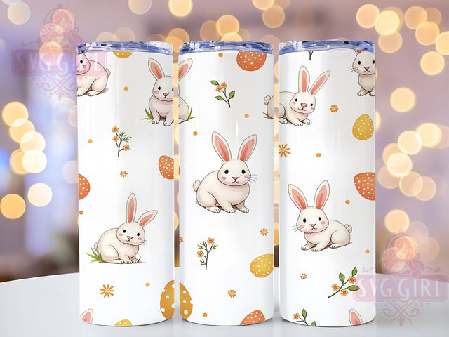 Easter Bunny Tumbler Wrap, Seamless Easter Design, Bunny Eggs Sublimation Wrap, 20oz Tumbler Template, Digital Download Tumbler, Spring Drinkware, Cute Easter Art, Holiday Tumbler Design Sublimation SvggirlplusArt 