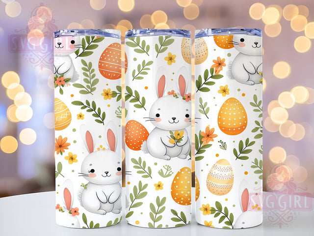 Easter Bunny Tumbler Wrap, Seamless Easter Design, Bunny Eggs Sublimation Wrap, 20oz Tumbler Template, Digital Download Tumbler, Spring Drinkware, Cute Easter Art, Holiday Tumbler Design Sublimation SvggirlplusArt 
