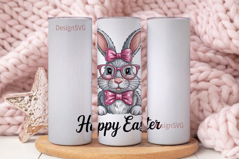 Easter Bunny Tumbler Wrap Sublimation DesignSVG 