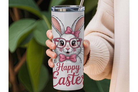 Easter Bunny Tumbler Wrap Sublimation DesignSVG 