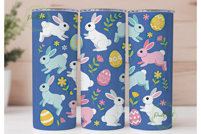 Easter Bunny Tumbler Wrap Sublimation PixelChick 