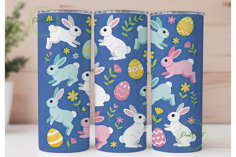 Easter Bunny Tumbler Wrap Sublimation PixelChick 