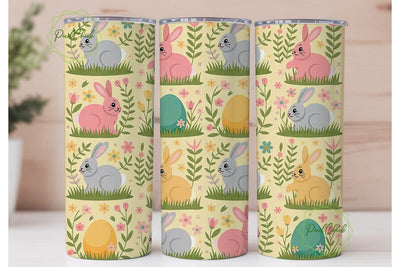 Easter Bunny Tumbler Wrap Sublimation PixelChick 