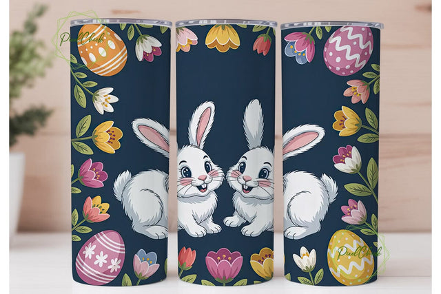 Easter Bunny Tumbler Wrap Sublimation PixelChick 