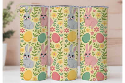 Easter Bunny Tumbler Wrap Sublimation PixelChick 
