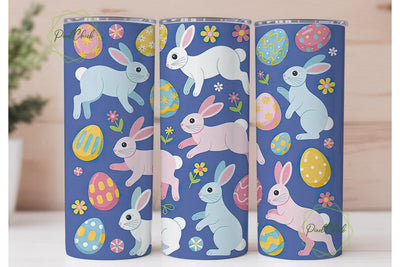 Easter Bunny Tumbler Wrap Sublimation PixelChick 