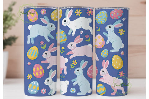 Easter Bunny Tumbler Wrap Sublimation PixelChick 