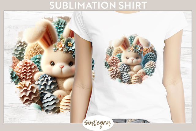 Easter Bunny v11 T-shirt Sublimation Sublimation Sintegra 