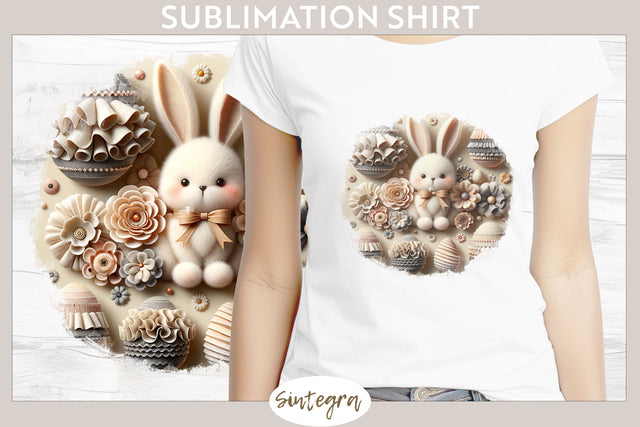 Easter Bunny v14 T-shirt Sublimation Sublimation Sintegra 