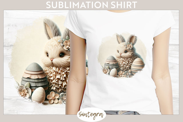 Easter Bunny v15 T-shirt Sublimation Sublimation Sintegra 