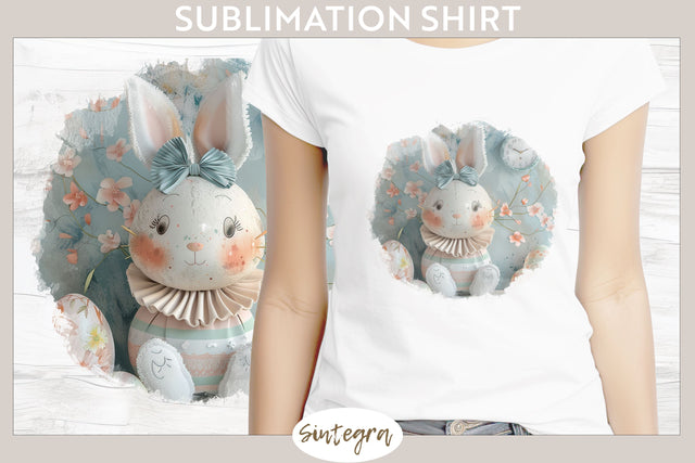 Easter Bunny v19 T-shirt Sublimation Sublimation Sintegra 